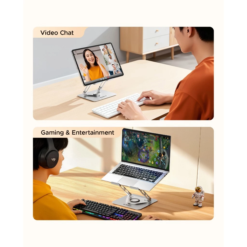 Orico Swivel Rotatable Laptop Stand Holder (Up to 17" inch) 9 Orico Swivel Rotatable Laptop Stand Holder (Up to 17" inch) - Image 9